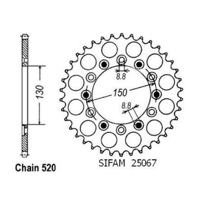 Rozeta pro Honda 25067CZ38